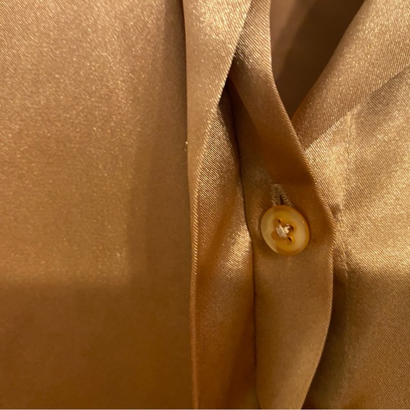 Vintage!! Halston Heritage Shimmering Gold Top - Picture 5 of 7